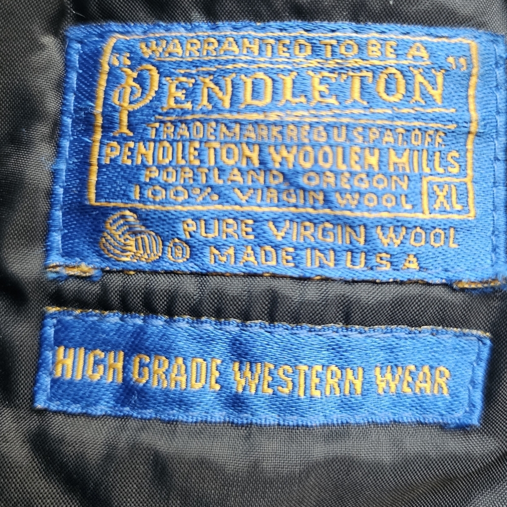 Pendleton Vintage Blue Patterned Men's Jacket Siz… - image 3